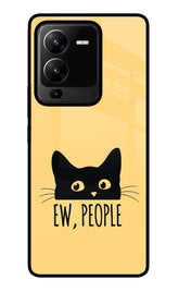 Ew People Catitude Vivo V25 Pro 5G Glass Case